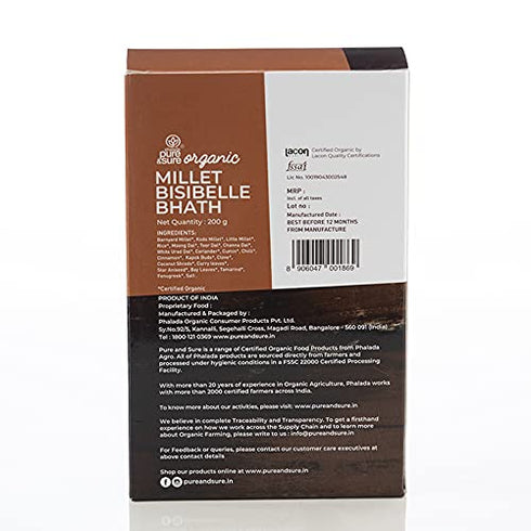 Pure & Sure Organic Millet Bisibelle Bhath